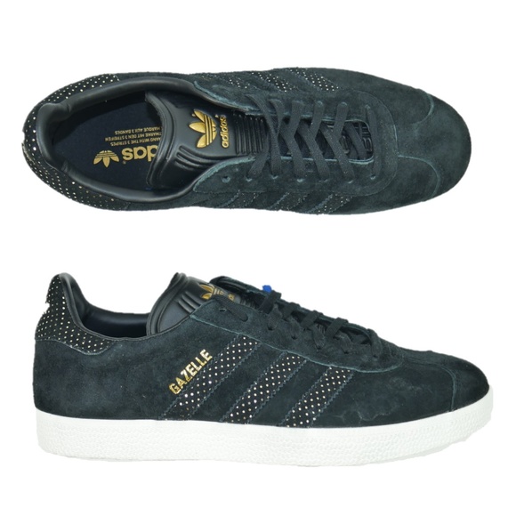 adidas originals gazelle black suede